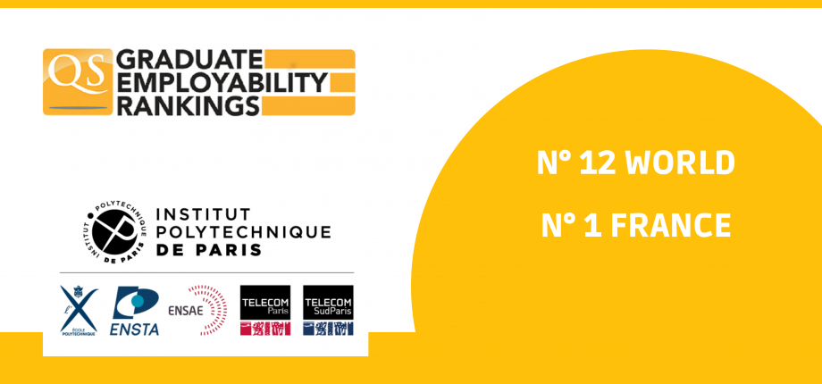 QS Graduate Employability Rankings 2022- l'Institut Polytechnique de Paris est 12ème mondial 