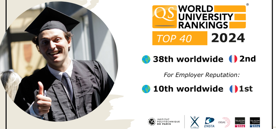QS WUR 2024 : IP Paris dans le Top 40 des meilleures universités mondiales