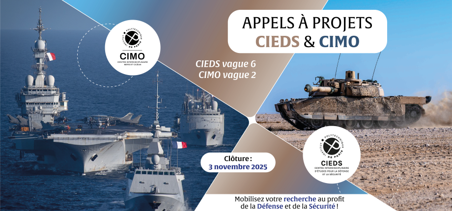 Appels à projets CIEDS et CIMO, projets 2026 : « Mobilisez votre recherche au profit de la Défense et de la Sécurité ! »