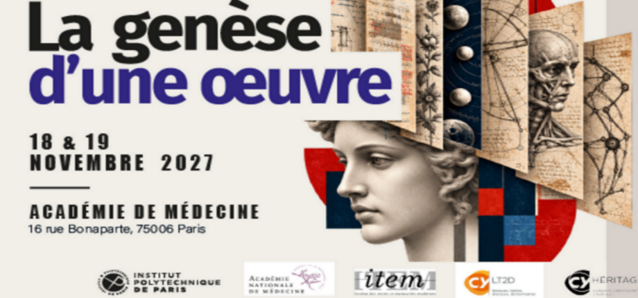 Colloque International : genèse d'une œuvre