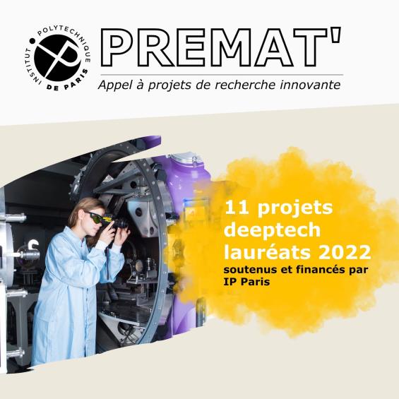 11 projets deeptech lauréats de l'Appel à Projets Premat' 2022
