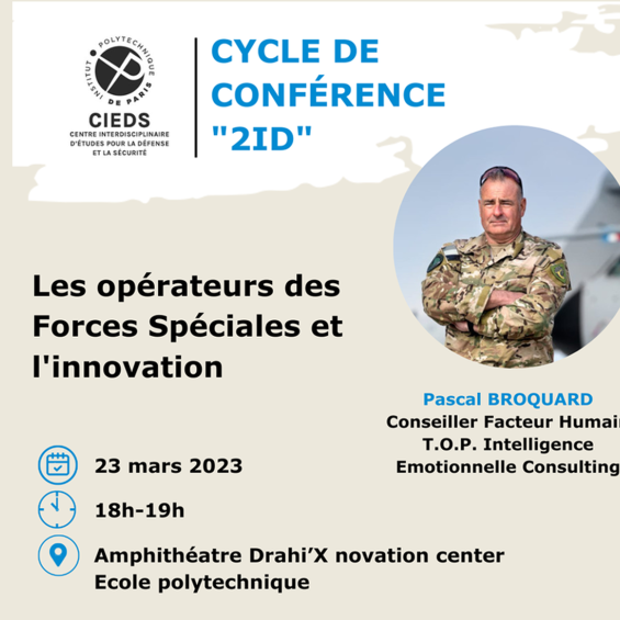 Conférences "2ID" du CIEDS : « Les opérateurs des Forces Spéciales et l’innovation »
