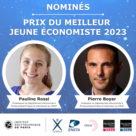 Pauline Rossi and Pierre Boyer nominees of the Best Young Economist of France Award