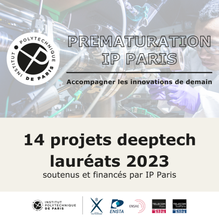 14 projets deeptech lauréats de l'Appel à Projets Prémat’ 2023 d’IP Paris