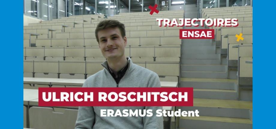 Ulrich Roschitsch, élève-ingénieur en Erasmus + à l’ENSAE Paris
