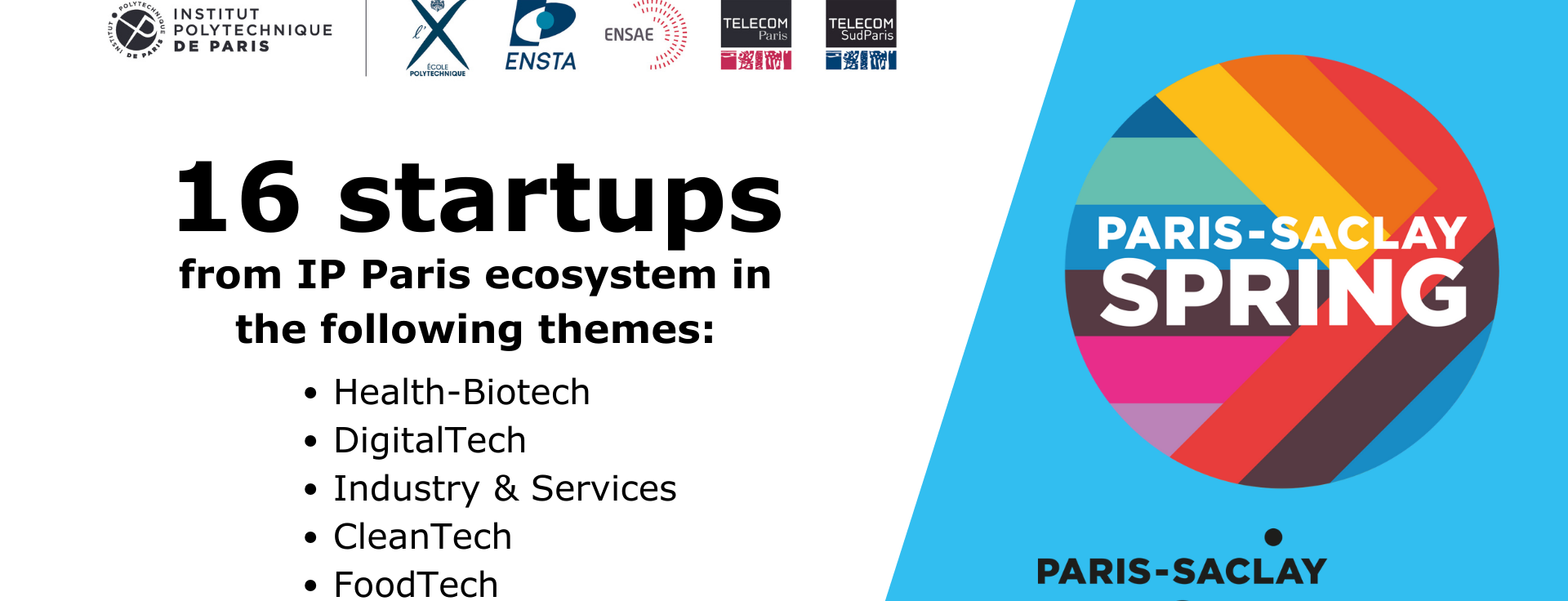 Sixteen IP Paris startups at Spring 2024